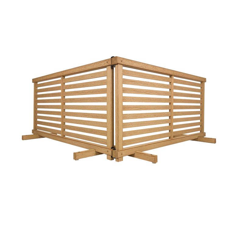 WoodTek Vinyl Slatted Cedar Portable Puppy Fence Kit (22in H x 44in W)